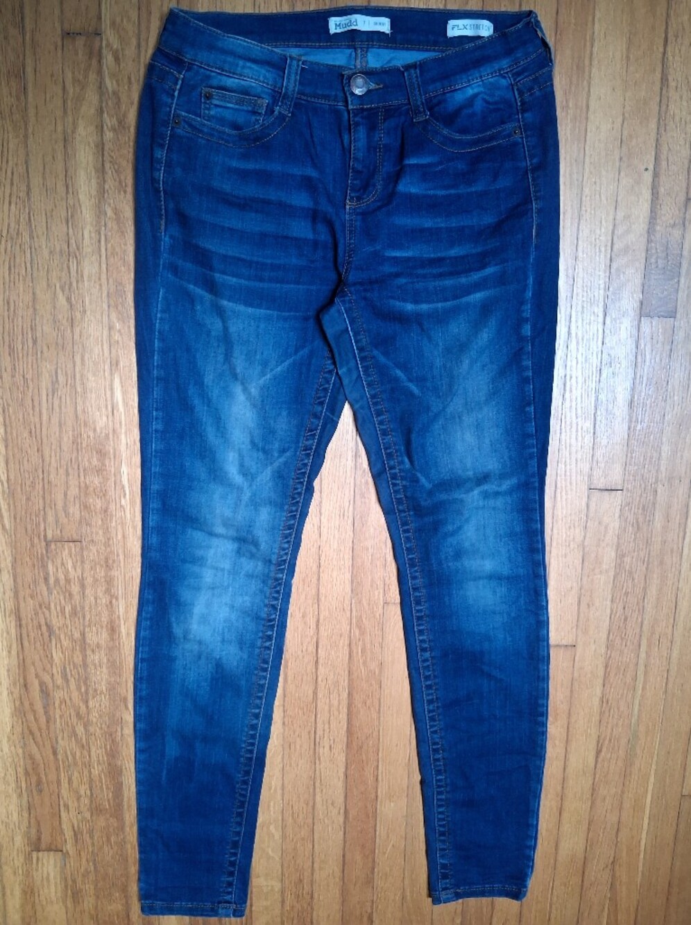 Mudd Women’s Skinny Flex Jeans in Dark Blue Fade